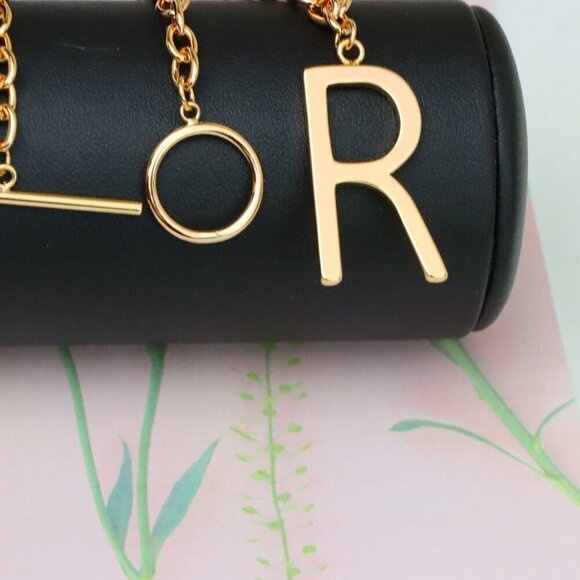 "Rose Gold Initial 'R' Necklace with Pearls, XPNL1904 - Picture 9 of 12